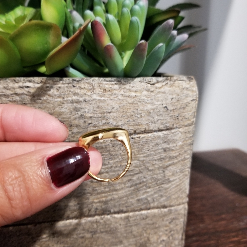 💍 GOLD STATMENT RING - Picture 5 of 10